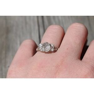 alternative raw diamond engagement ring raw crystal size 4 5 6 7 8 8 9 1…